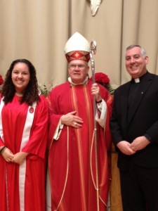 Fr. Mark O'Connell was confirmation sponsor for his niece Kara O'Connell