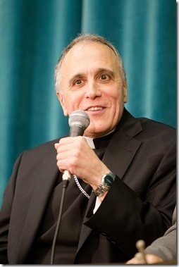 Galveston â€“ Houston Cardinal Daniel DiNardo and Boston Cardinal Sean O'Malley answer questions for the media at the Pontifical North American College March 5, 2013. Pilot photo by Gregory L. Tracy